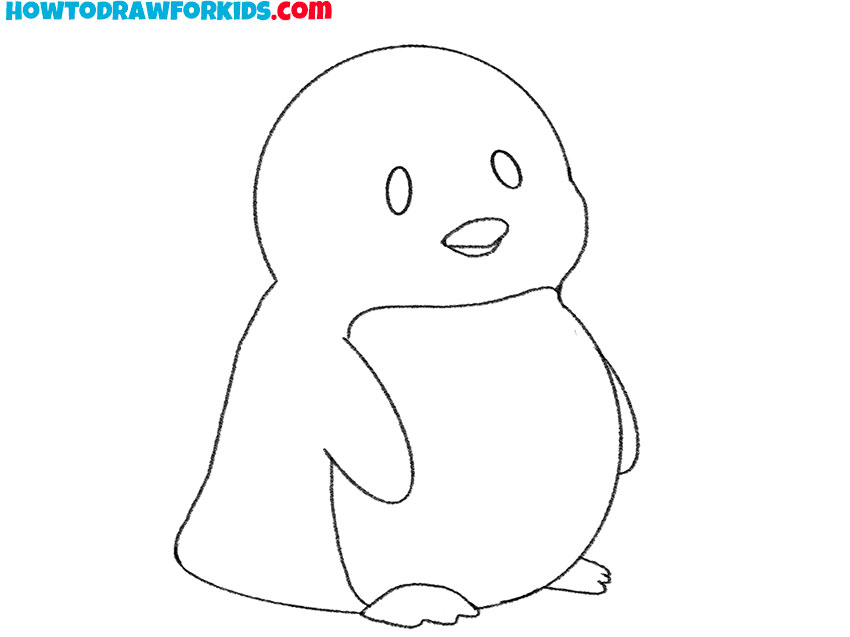 simple penguin drawing tutorial