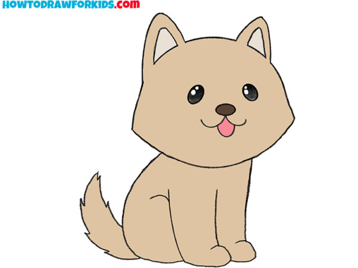 How to Draw a Sitting Dog Easy Drawing Tutorial For Kids