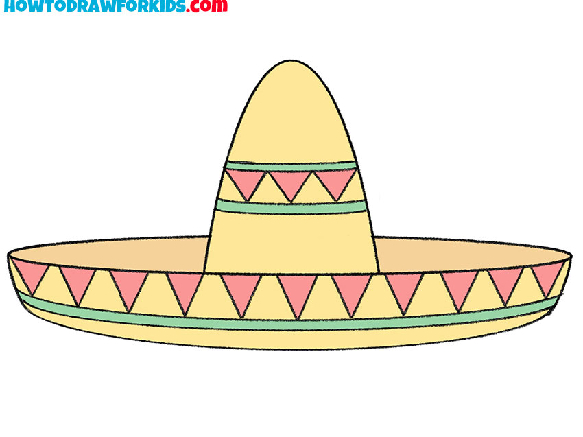 sombrero drawing for beginners
