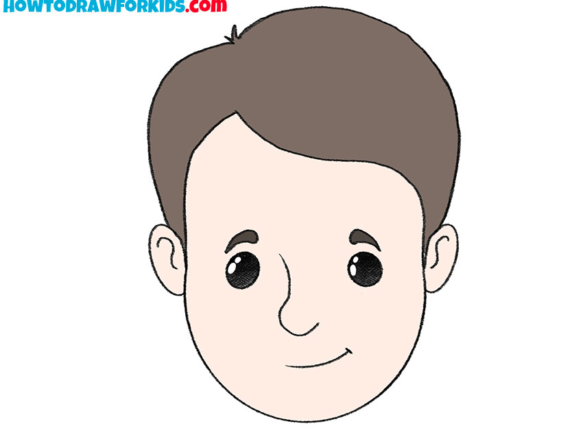 How to Draw a Human Head - Easy Drawing Tutorial For Kids