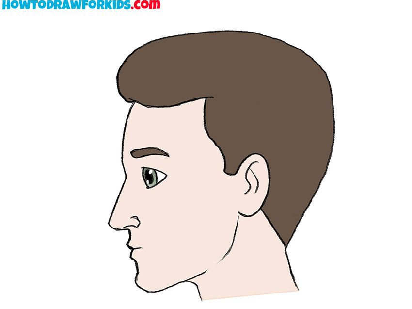 simple profile drawing