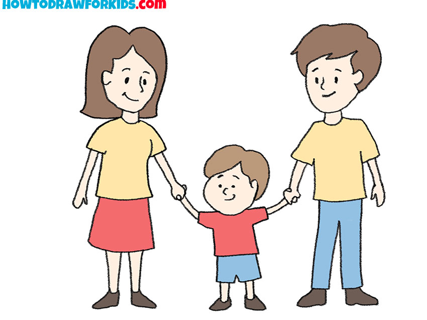 Continuous one line drawing Parents and kids holding hands and modern family  walking together Global day of parents Single line draw design vector  graphic illustration 7104811 Vector Art at Vecteezy