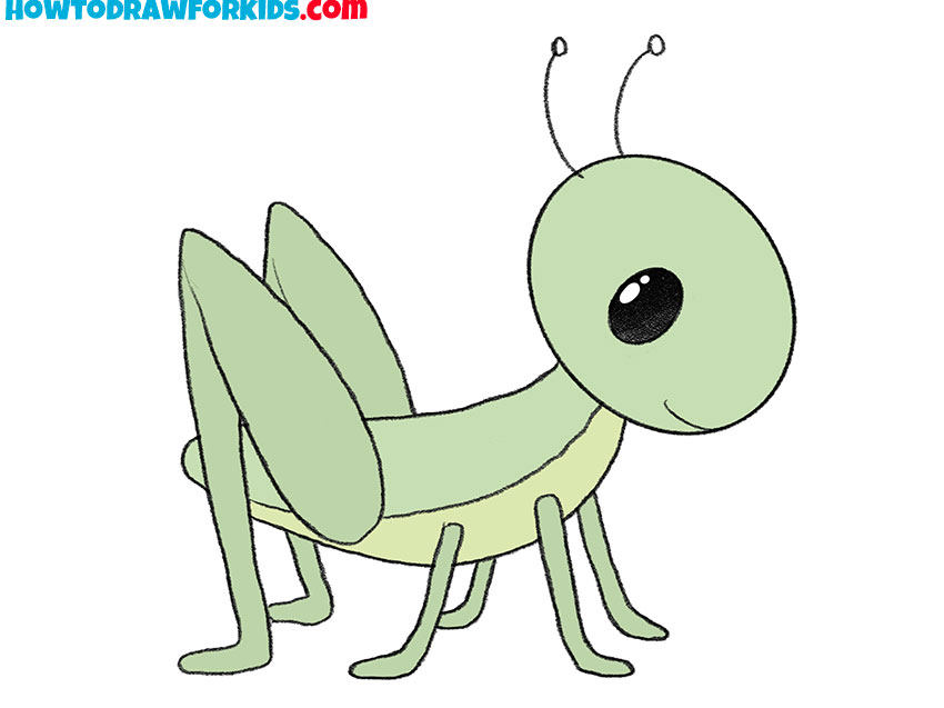 Coloring Page for Kids - Grasshopper Graphic by MyBeautifulFiles · Creative  Fabrica