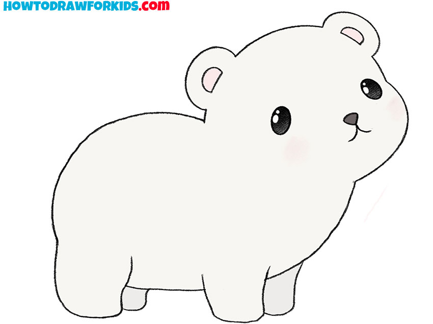 How to Draw an Easy Polar Bear Easy Drawing Tutorial For Kids