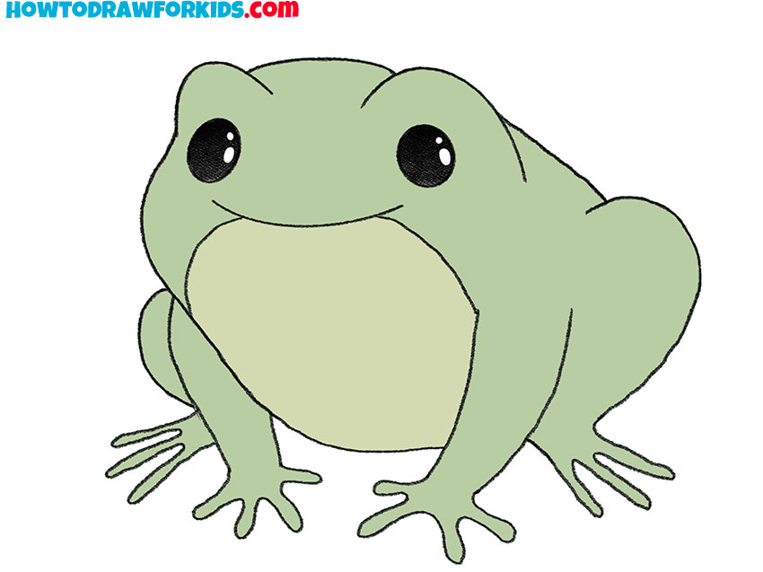 How to Draw a Cartoon Frog Easy Drawing Tutorial For Kids