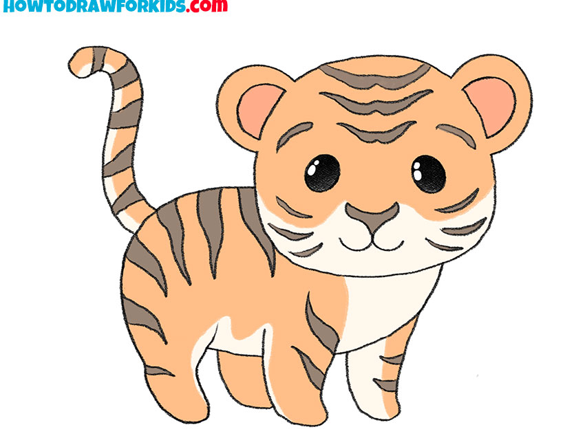 Details more than 80 easy tiger sketch best - seven.edu.vn