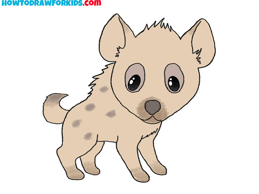 Baby Hyena Drawing