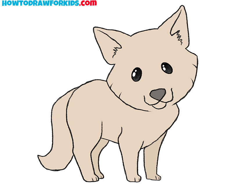 How to Draw a Coyote Easy Drawing Tutorial For Kids