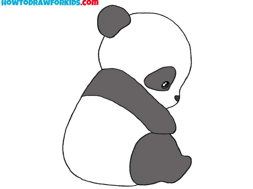 simple cute panda drawing