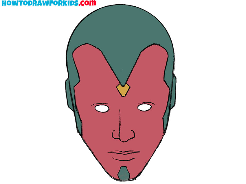 vision face drawing for kindergarten