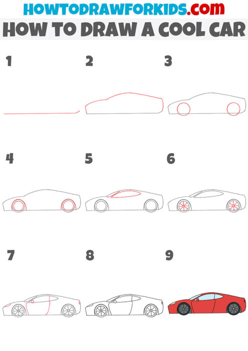 How to Draw a Car - Easy Drawing Tutorial For Kids