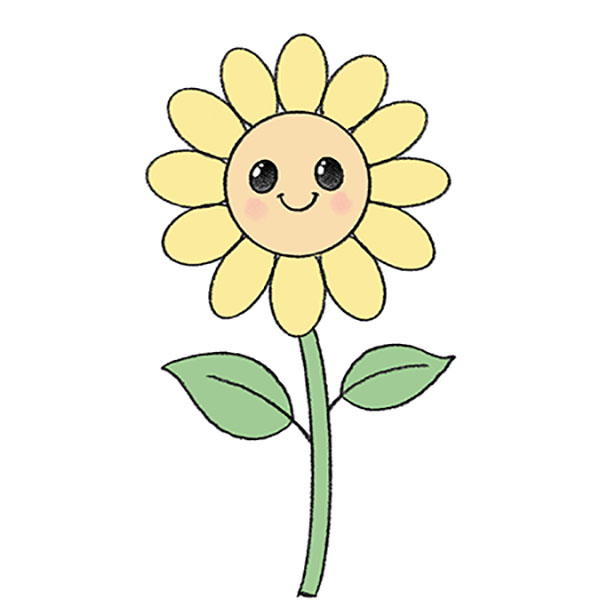 How to Draw a Cute Flower - Easy Drawing Tutorial For Kids