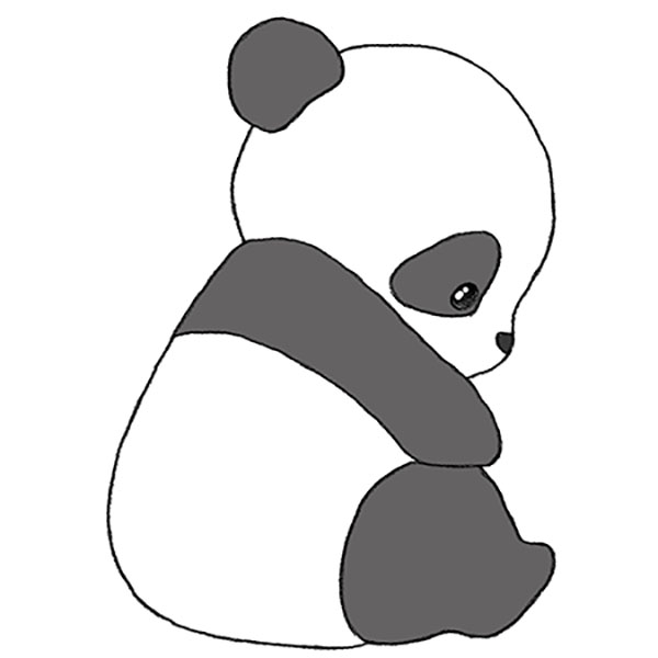 So cute!!! | Panda drawing, Cute panda drawing, Cute animal drawings-saigonsouth.com.vn