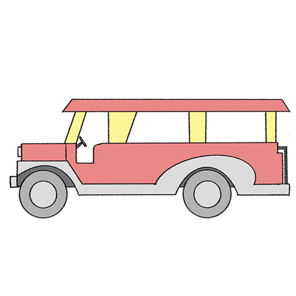 How to Draw a Jeepney