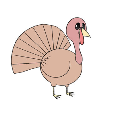 How to Draw a Simple Turkey