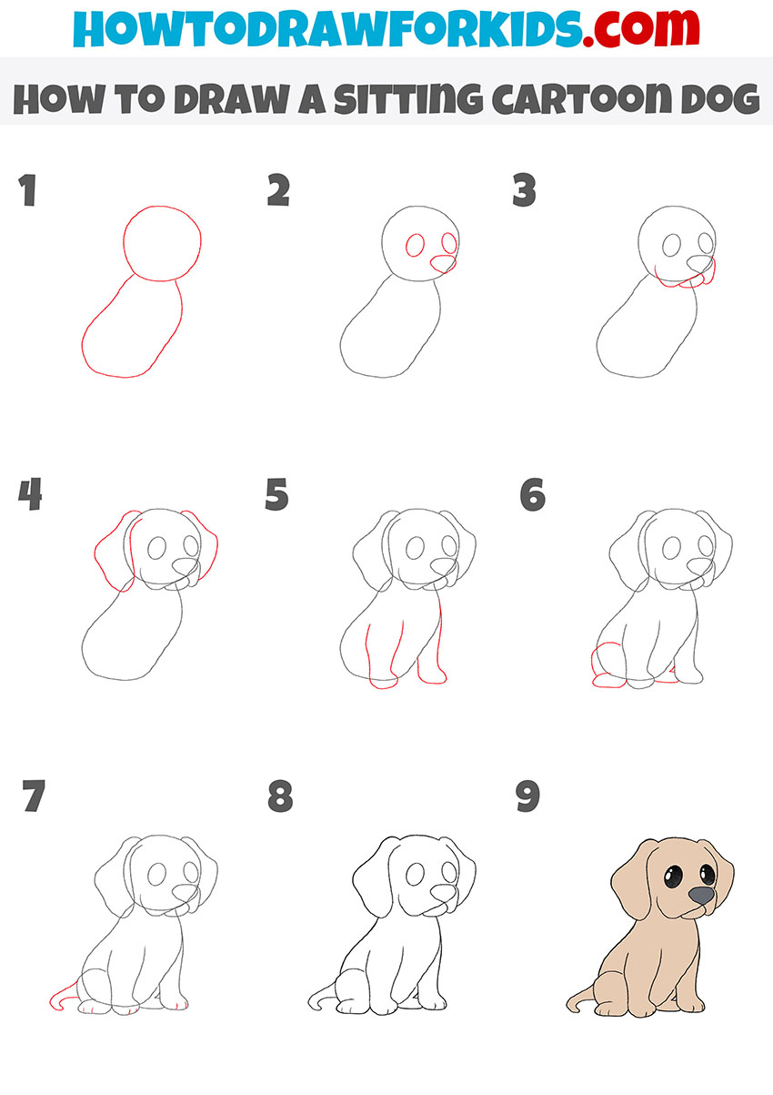 Easy Cartoon Dogs To Draw