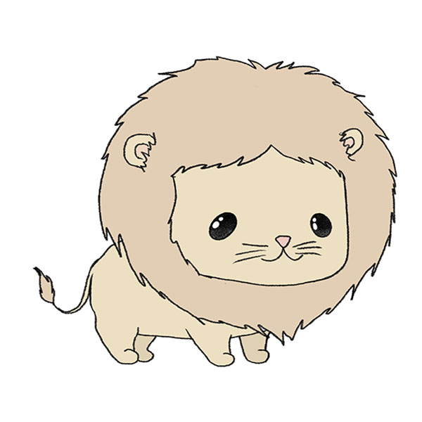 How to Draw an Easy Lion - Easy Drawing Tutorial For Kids