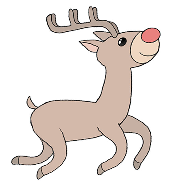 Reindeer sketch for christmas and new year Vector Image