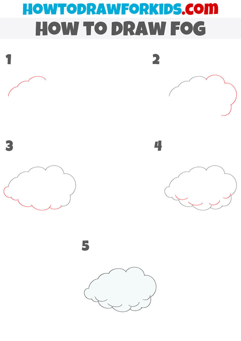How to Draw Fog Easy Drawing Tutorial For Kids