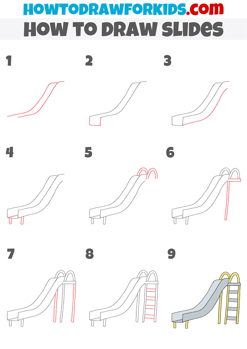 How to Draw Slides Easy Drawing Tutorial For Kids