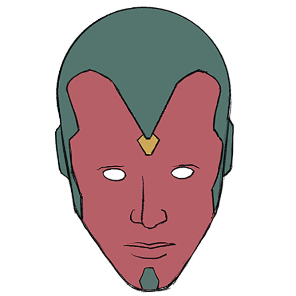 How to Draw Vision Face