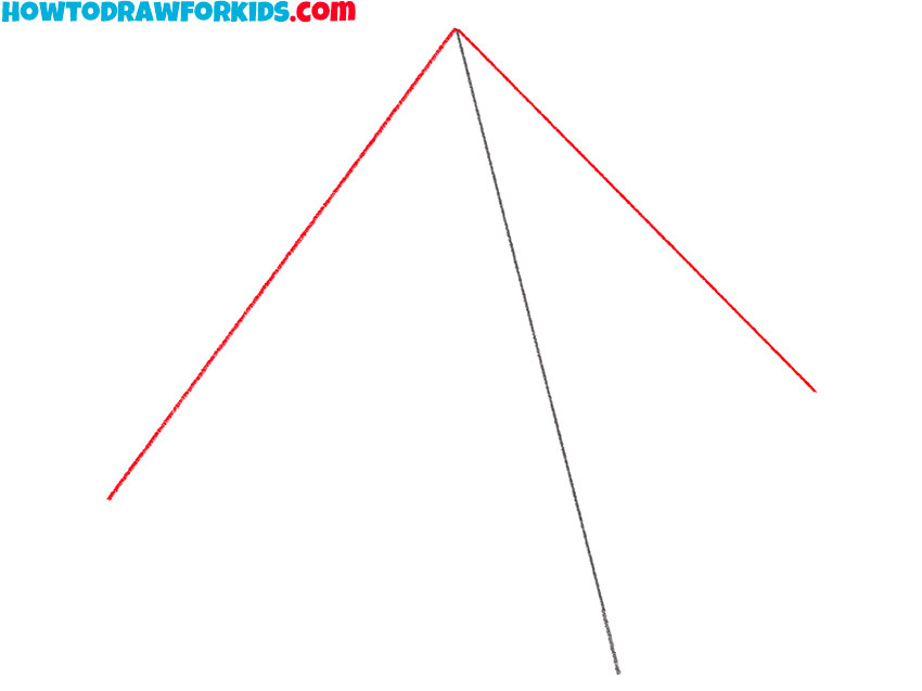 how to draw a cartoon pyramid
