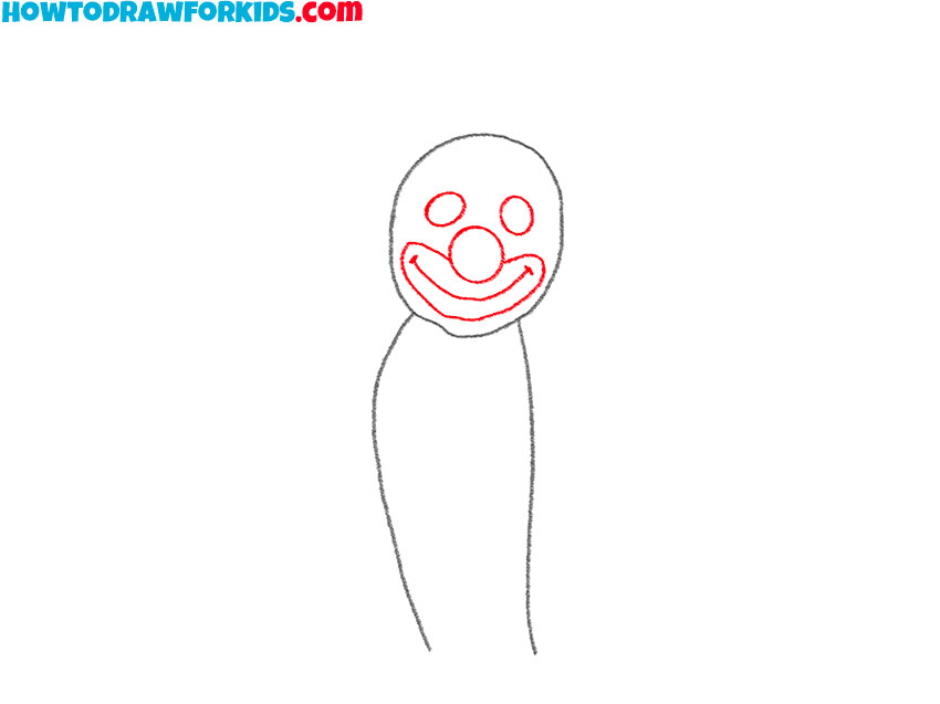 how to draw a clown easy
