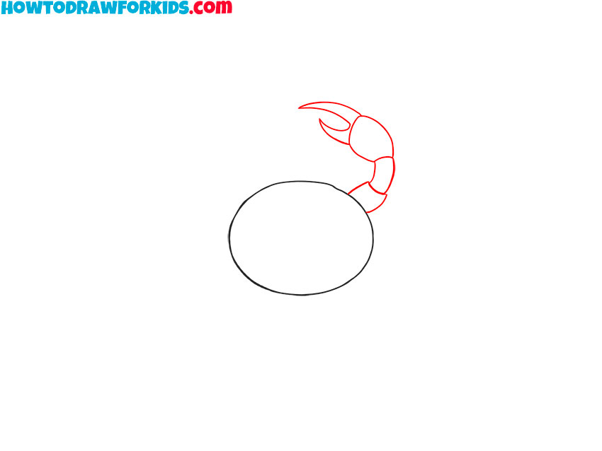 how to draw a crab simple