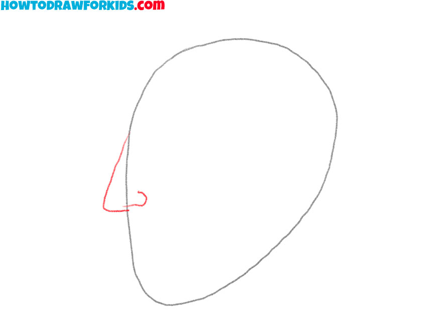 how to draw a face looking to the side cartoon