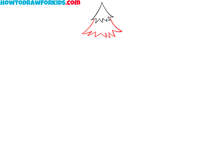 how to draw a pine tree realistic