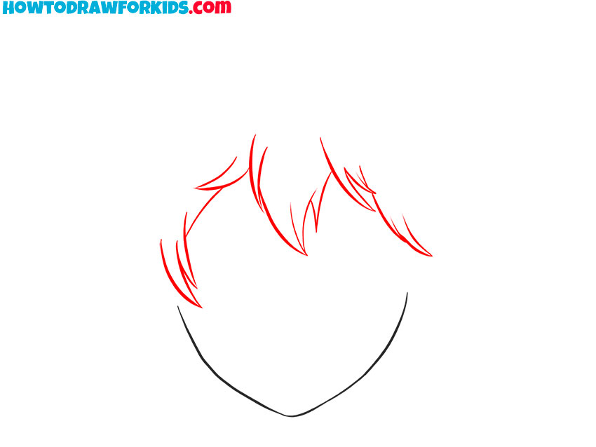how to draw an anime head easy