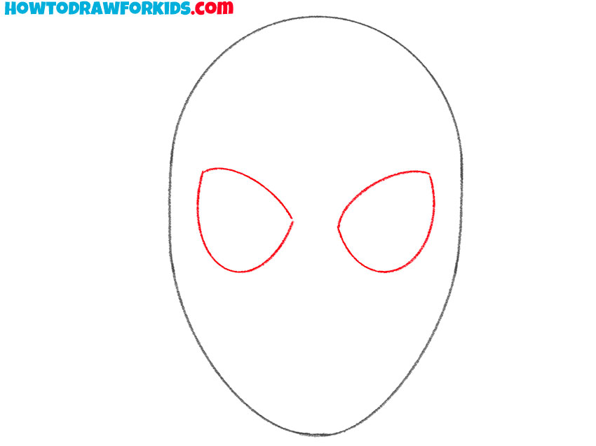 how to draw spiderman face realistic