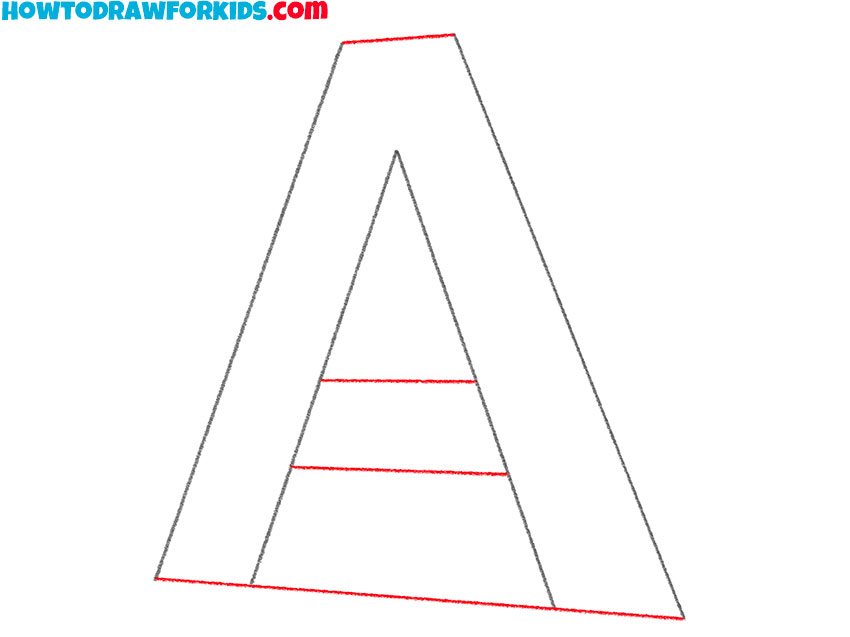 how to draw a 3d letter for kids