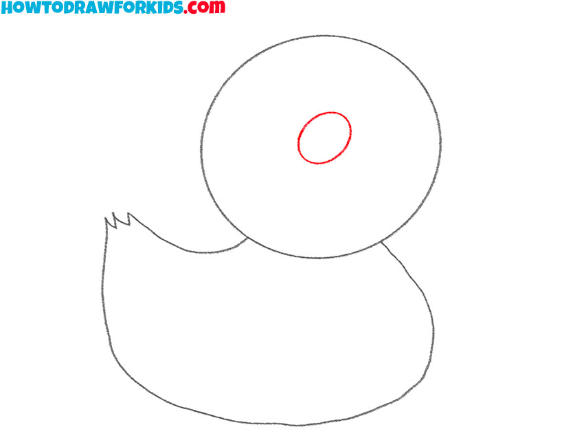how to draw a duck simple