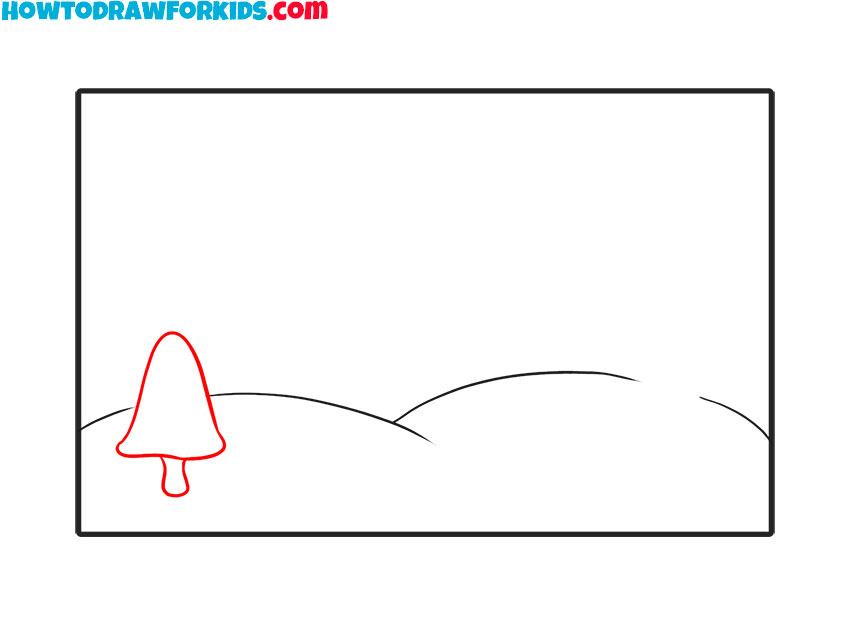 how to draw a landscape for kids