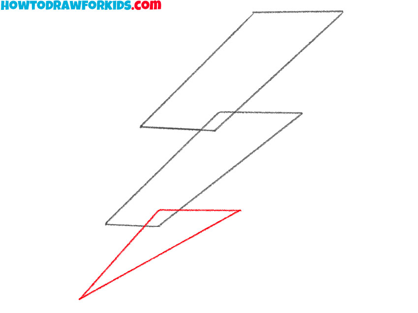 how to draw a lightning bolt easy