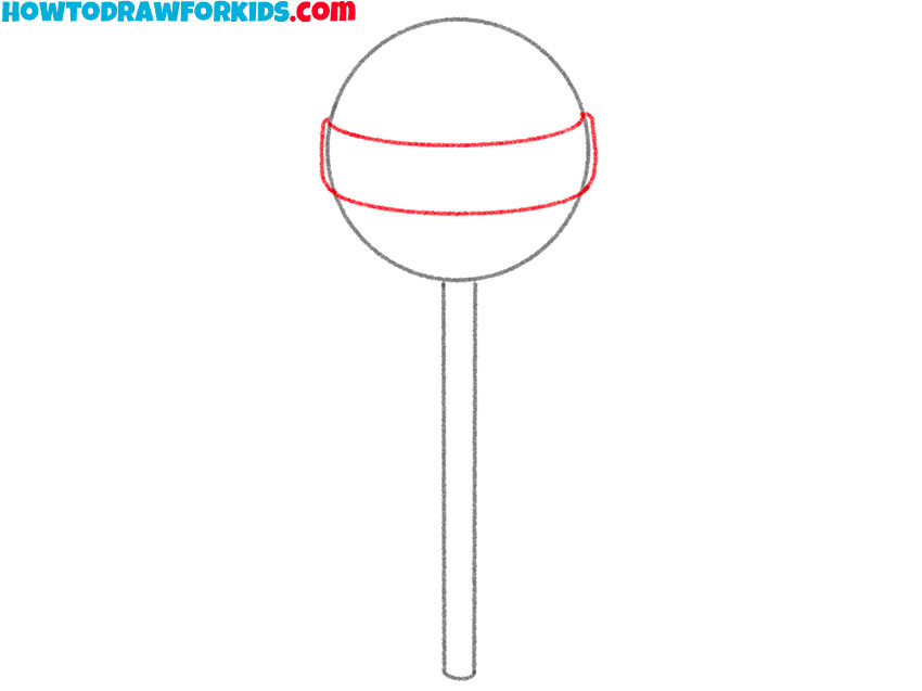 how to draw a realistic lollipop