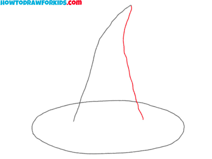 how to draw a witch hat for beginners