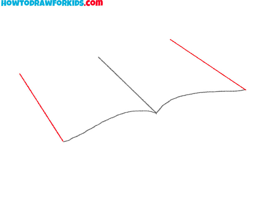 how to draw an open book for kids