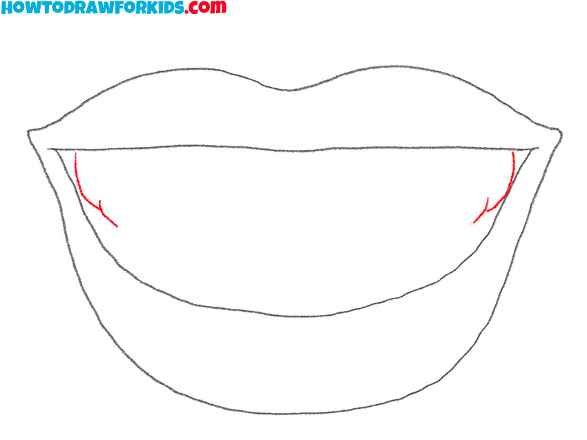 how to draw teeth smile