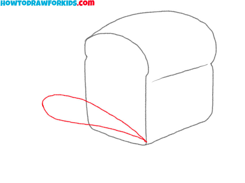 how to draw bread for kids