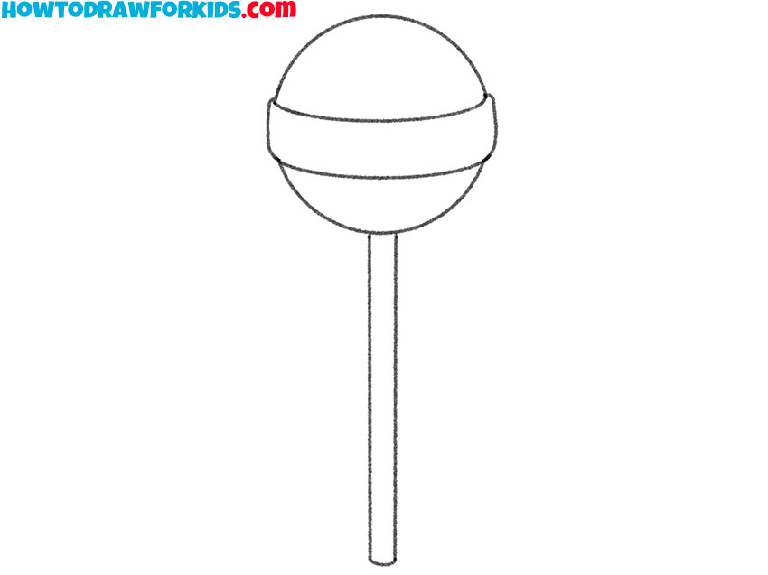 how to draw a cartoon lollipop