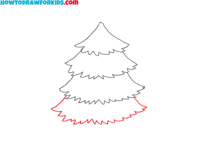 How to Draw an Easy Christmas Tree - Drawing Tutorial For Kids