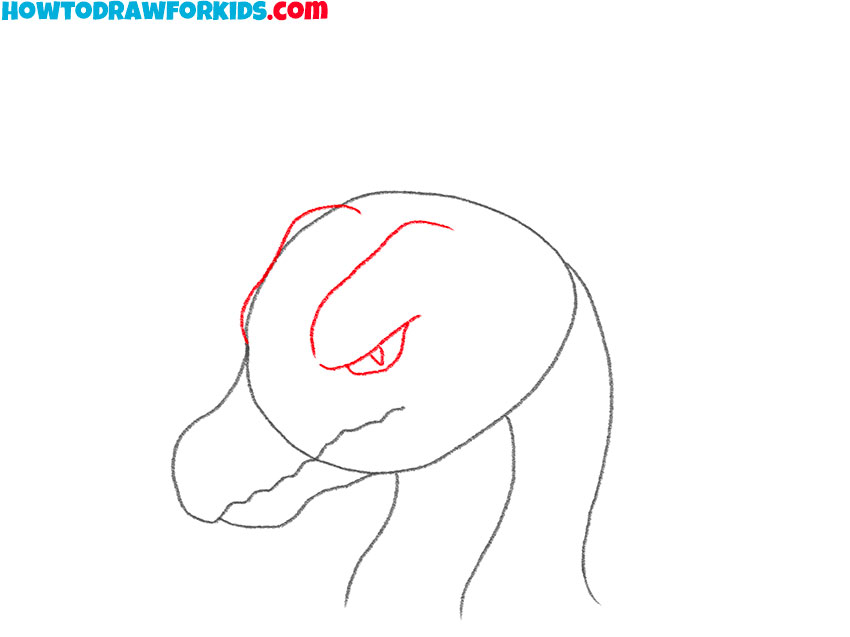 how to draw a dragon head cartoon