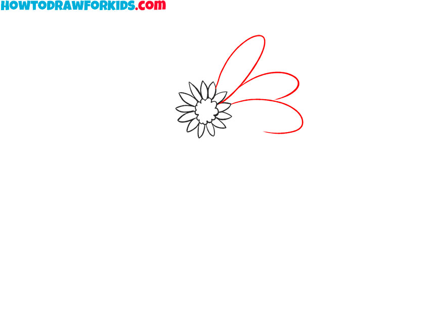 how to draw a flower easy