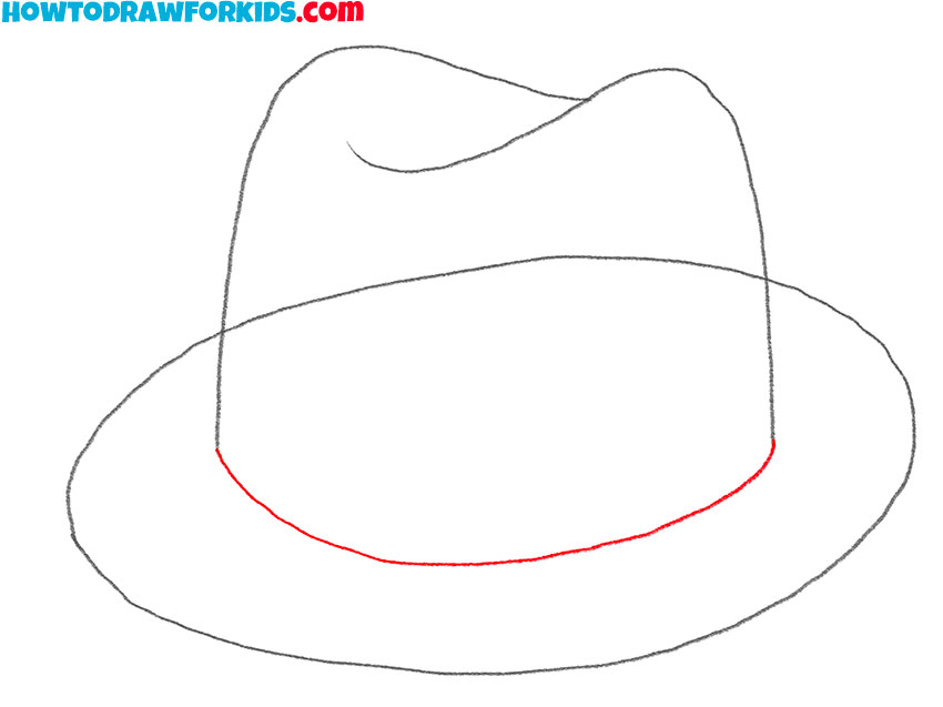 how to draw a hat for kindergarten