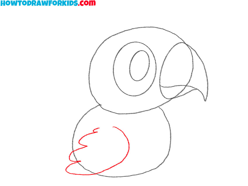 how to draw a parrot and colour it