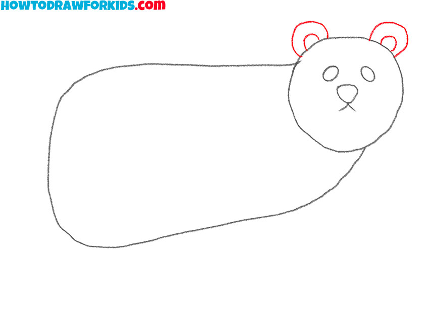 how to draw a polar bear cute