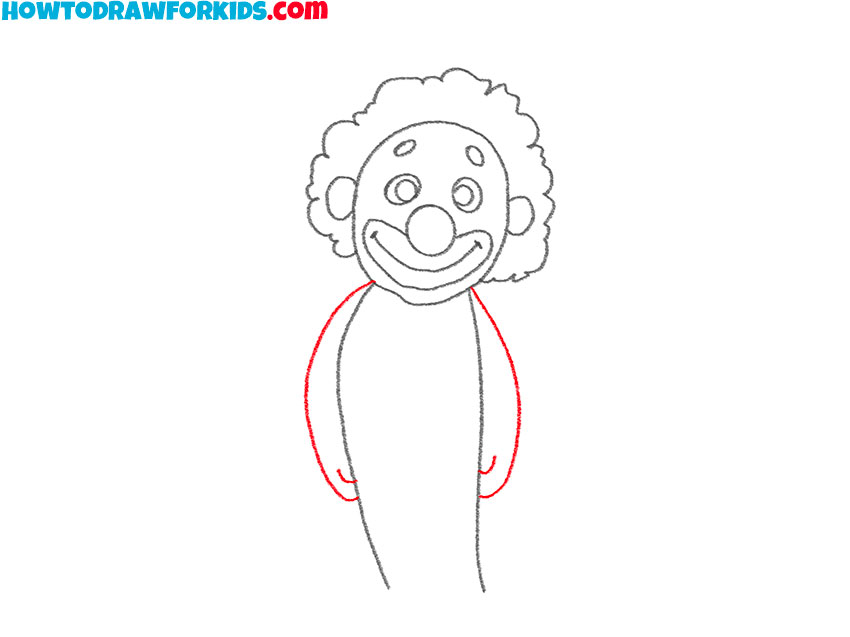 how to draw a simple clown