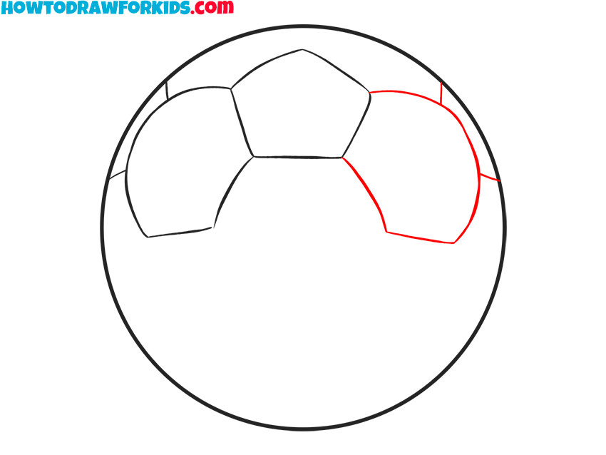 how to draw a soccer ball for beginners